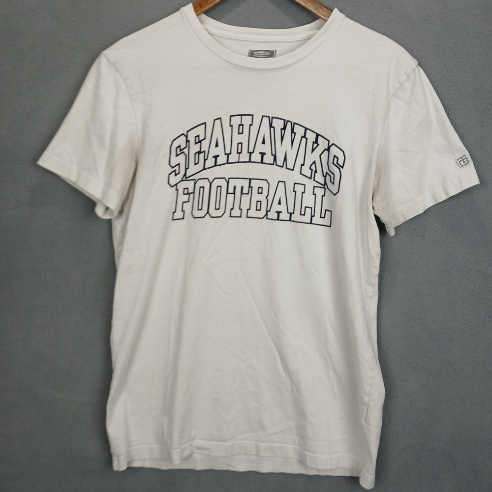 Seattle Seahawks Football Shirt Mens XS White Tailgate NFL Performance Athletic